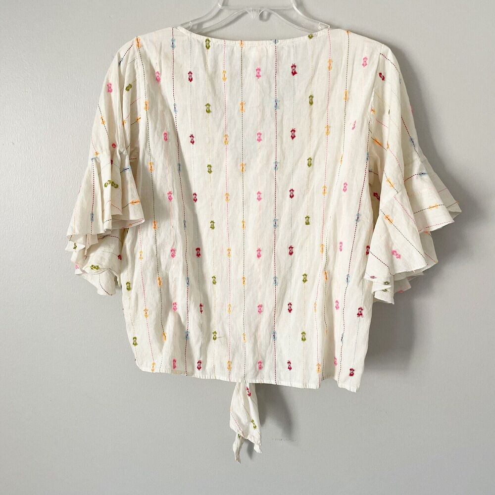 Lovestitch Cream Floral Embroidered Top - Picture 6 of 7